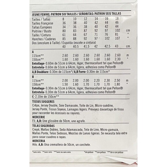 UNCUT New Look Simplicity Women Sewing Pattern 6573 Easy  Dress‎ Jacket Sz 8-18 - Picture 6 of 6